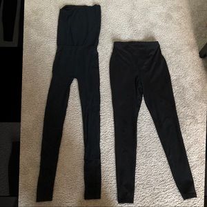 2 pairs of maternity leggings